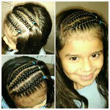 Latina Little Girl Hair Style For School 3 Braids Keeps Hair Off Face Little Girl Hairstyles Kids Hairstyles Girls Baby Girl Hairstyles