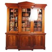 There are the inevitable minor scratches, scuffs and abrasions overall consistent with age and use. Mahogany Antique Breakfront Bookcases Antiques Atlas
