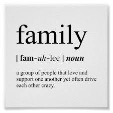 Family Definition Poster Zazzle Com In 2020 Family Definition Family Poster Family Wall Art