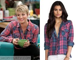 Vous regardez l'épisode the big bang theory saison 4 episode 12. The Big Bang Theory Season 8 Episode 4 Penny S Blue Red Plaid Shirt Shop Your Tv