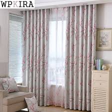 Peach sheer curtains 84 inches for bedroom 2 panels rod pocket natural linen striped pattern window drapes light filtering semi sheer curtains for girls room 54x84. Living Room Peach Blossom Full Blackout Cloth Curtains Children Bedroom Finished Custom Sheer 336 20 Buy At The Price Of 4 29 In Aliexpress Com Imall Com