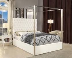 Visit homesquare official to shop elegant & timeless meridian furniture collections. Buy Meridian Meridian Furniture Porter King Canopy Bed In Black Velvet Online