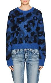 Rag Bone Leopard Print Mohair Blend Sweater Barneys New York Leopard Print Sweater Sweater Design Sweaters
