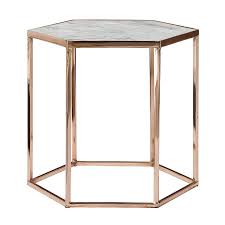 Copper Plated Coffee Table With Marble Top In 2019 Marble Top Coffee Table Copper Table Table