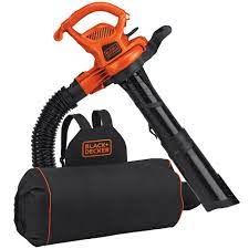 Black Decker 250 Mph 400 Cfm 12 Amp 3 In 1 Corded Electric Backpack Leaf Blower Vac Mulcher Bebl7000 The Home Depot Leaf Blower Black Decker Blowers