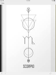Scorpio Geometrical Astrology Tattoo Horoscope Tattoos Scorpio Zodiac Tattoos