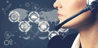 Call centers have their own set of key performance indicators (kpi) that managers can use to determine the success of their operations. Woman Call Center Operator On Dark Background Stock Photo Picture And Royalty Free Image Image 93984157