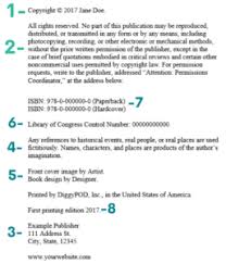 How To Make A Copyright Page For Authors Written Word Media