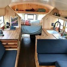 41 Adorable Wood Interior Ideas For Sprinter Van Camper Bus Living Bus Camper Van Home
