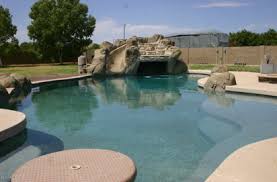 My Future Pool With Grotto Slide Table And Large Step For Little Ones Backyard Pool Grotto Pool Pool Patio