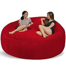 Amazon Com Chill Sack Bean Bag Chair Giant 8 Memory Foam Furniture Bean Bag Big Sofa With Soft Micro Fiber Bean Bag Chair Bag Chair Cheap Bean Bag Chairs