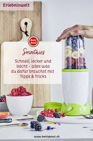 Smoothies Rezepte Und Kleine Helfer Von Betty Bossi Smoothie Smoothie Schussel Rezepte