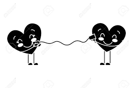 Couple In Love Heart Talking With Cup Romantic Vector Illustration Royalty Free Cliparts Vectors And Stock Illustration Image 95713807