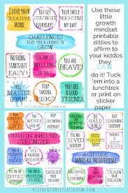 Positive Affirmations For Kids Printable Growth Mindset Notes Poster The Kitchen Table Classroom Positive Affirmations For Kids Growth Mindset Notes Affirmations For Kids
