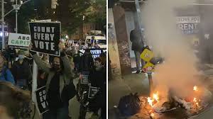 Vote 2020 At Least 50 Arrested After Attempts To Hijack Peaceful Protests By Setting Fires In New York City Abc7 New York