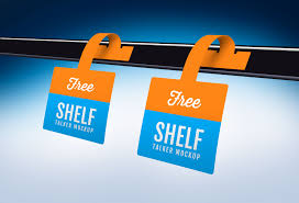 Free Shelf Talker Wobbler Mockup Psd Shelf Talkers Free Mockup Mockup