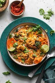 Cook 3 minutes or until shrimp just turn opaque, stirring often. Thai Red Curry With Shrimp Vegetables And Infused Rice