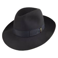 borsalino avalon fur felt fedora charcoal