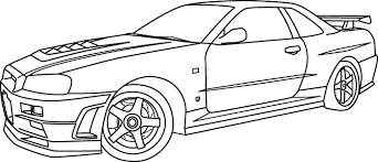 Feel free to print and color from the best 40+ nissan gtr coloring pages at getcolorings.com. Download Hd 28 Collection Of Nissan Skyline Gtr R34 Coloring Pages Nissan Gtr Coloring Page Transparent Png Image Nicepng Com