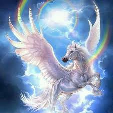 5d Diamond Painting Rainbow Pegasus Kit Unicorn And Fairies Unicorn Pictures Unicorn Art