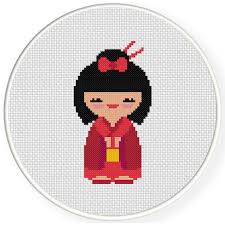 Choose from annie's wide range of counted cross stitch patterns to find a project perfect for your home décor, gift giving, or other creative use. Japanese Doll Cross Stitch Pattern Daily Cross Stitch