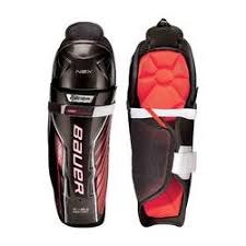 Der eishockeytrockner, den man auch als einen ständer benutzen kann, spart ihren platz und die ausrüstung kann gut lüften und trocknen. Eishockey Beinschoner Nsx S18 Kinder Bauer Decathlon