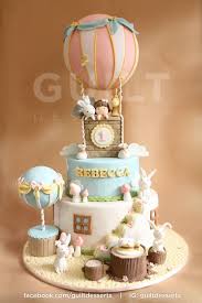 Hot Air Balloon First Birthday Cake Hot Air Balloon Cake Girl Cakes Balloon Cake