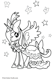 Online princess coloring pages for kids. Princess With Unicorn Coloring Pages Coloring And Drawing