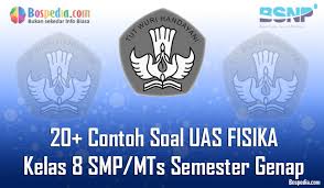 Sumber soal uas kelas x/10 semester 2 semua mata pelajaran ini mengacu pada materi pelajaran yang terdapat dalam buku paket/perangkat pembelajaran yang sudah meliputi 4c (creative, critical thinking, communicative download kunci jawaban uas fisika kelas 10 semester 2. Lengkap 20 Contoh Soal Uas Fisika Kelas 8 Smp Mts Semester Genap Terbaru Bospedia