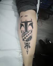 Rcktattoo On Instagram Gemelo Maori De Star Wars Para Hugo Bien Aguantado Y Gracias Por Dejarme Hacer E Star Wars Tattoo Boba Fett Tattoo Mandalorian Tattoo
