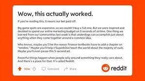 We did not find results for: Reddit S 5 Second Ad Was An Unlikely Super Bowl Winner The New York Times