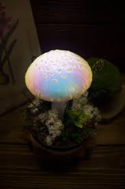 mushroom lamp made to order mushrooms mushroom lamp etsy in 2021 mushroom lamp stuffed mushrooms fairy decor