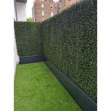 20 H X 20 W Artificial Planes Milan Hedge Polyethylene Fence Panel Artificial Hedges Fence Design Backyard Landscaping