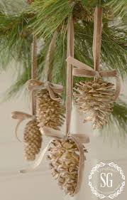 Simply give the pine cones a good rinse in the sink. Pine Cone Ornaments Pine Cone Holiday Diys