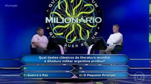 O livro proibido na Argentina que eliminou engenheiro no Quem Quer Ser Um Milionário
