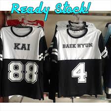 Beli baju kpop exo online berkualitas dengan harga murah terbaru 2021 di tokopedia! Kaos Exo Kai Baekhyun Stock Februari 9motion Shop