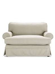 Alexa Slipcovered Chair 1 2 Mitchell Gold Bob Williams Slipcovers For Chairs Oversized Chair Living Room Chair And A Half
