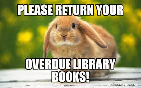 One does not simply return from the library without a book. Please Return Your Overdue Library Books Regretful Rabbit Make A Meme