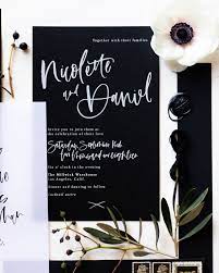 Black And White Modern Hand Lettered Wedding Invitations A Hand Lettered Wedding Invitations Printable Wedding Invitations Vintage Black Wedding Invitations