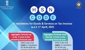 Check spelling or type a new query. Hsn Code For Goods And Services On Tax Invoices Is Mandatory W E F April 01 2021 Mompreneur Circle