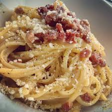 Today i show you how to make a delicious carbonara with my simple recipe. Pro Chef Linguine Carbonara Food