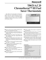 I am trying to replace the battery in the honeywell chromotherm iii thermostat. 68 0058 T8621a C D Chronotherm Iii Fuel Saver Honeywell