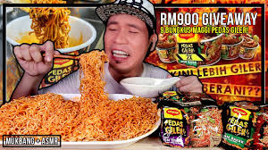 Salah satunya kepedasan, berapa pedaskah makanan pedas tersebut. Rm999 Giveaway Mkn 9 Bungkus Maggi Pedas Giler Jamban Kirim Salam Asmr Mukbang Content Creator Aka Youtuber