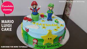 See more ideas about mario birthday, mario birthday party, mario bros party. Super Mario Bros Luigi World Game Theme Birthday Cake Design Ideas Decorating Tutorial Video Classes Youtube