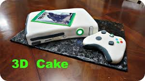 The game console was the easiest. How To Make An Xbox 3d Fondant Cake Youtube