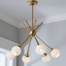 Mid Century Modern Mobile Chandelier 6 Light Shades Of Light