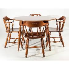 Ethan Allen Heirloom Nutmeg Maple Dining Table Chairs In 2020 Maple Dining Table Dining Table In Kitchen Heirloom Table