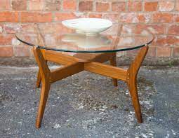 Very much deigned in the scandinavian modernist style this vintage coffee table has become something of a g plan design classic. Vintage Round Glass Top Coffee Table G Plan Style Danish Retro Stunning 70s 60s Round Coffee Table Living Room Coffee Table Glass Top Coffee Table