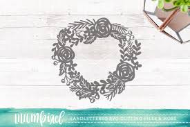 Download Floral Monogram Wreath Svg Png Dxf By Lilium Pixel Svg Thehungryjpeg Com