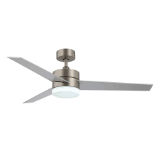One 9ft horizontal blade shaft section & two ceiling mount brackets included! Amazon Com Wingbo 52 Modern Ceiling Fan With Lights And Remote Control Contemporary Ceiling Fan Brushed Nickel 3 Reversible Blades Indoor Led Ceiling Fan For Kitchen Bedroom Living Room Etl Listed Kitchen